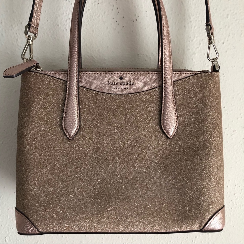 Kate Spade Rose Gold Glitter Purse